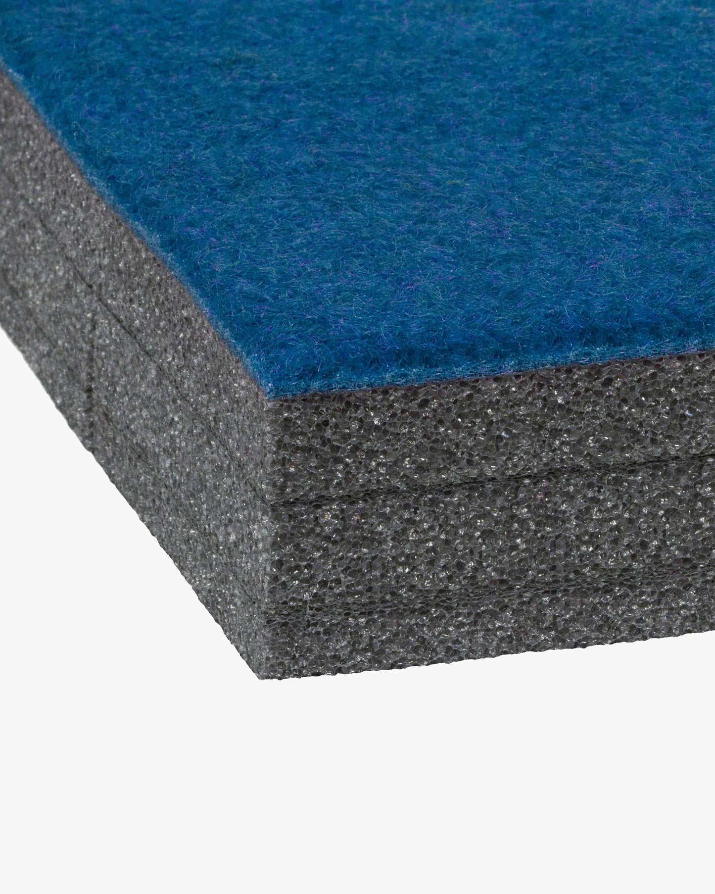 1-3/8” CARPET BONDED FOAM (blue, black, gray, and charcoal gray)