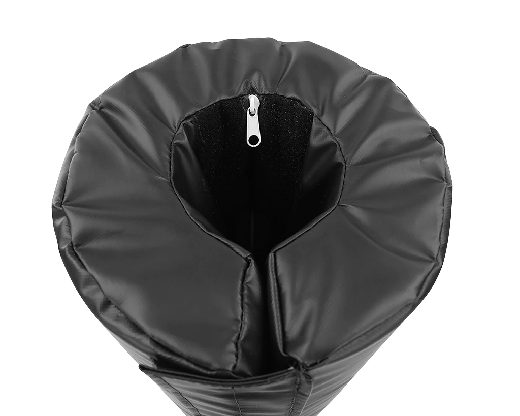 4' TALL POLE PAD, 4" DIAMETER FLAP CLOSURE ATTACHED