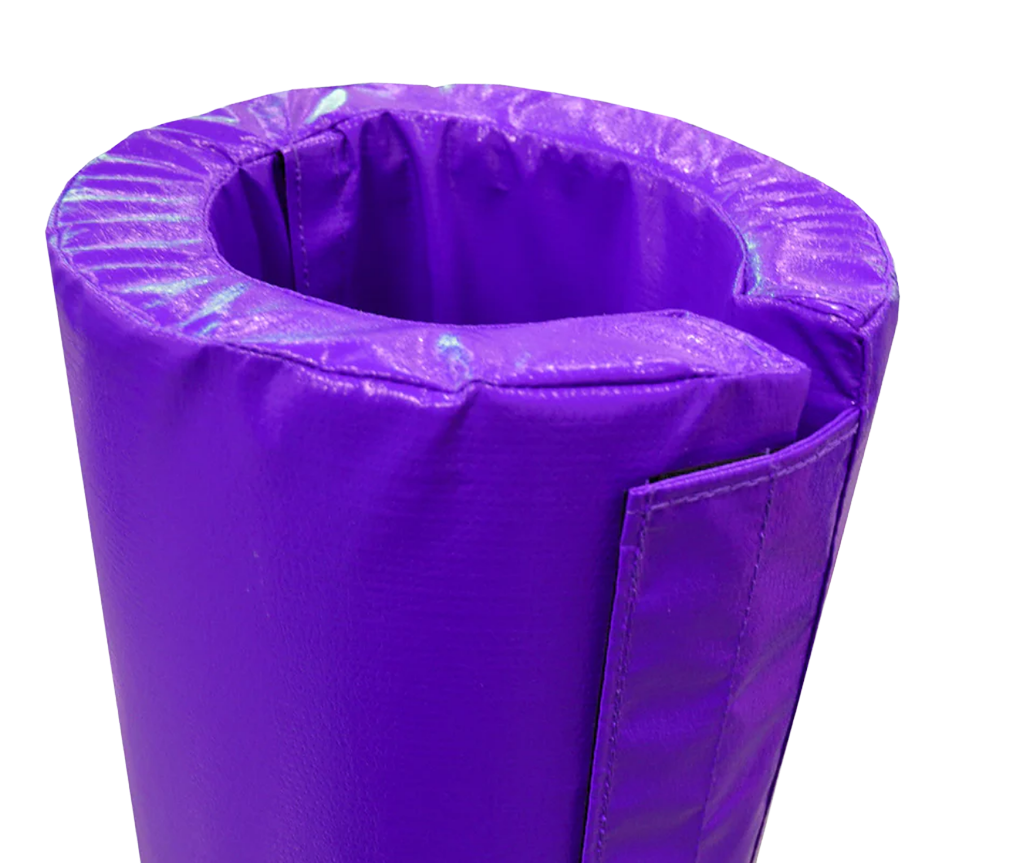4' TALL POLE PAD, 10" DIAMETER FLAP CLOSURE ATTACHED