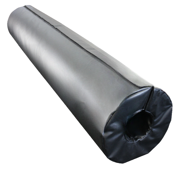 4' TALL POLE PAD, 2" DIAMETER FLAP CLOSURE ATTACHED