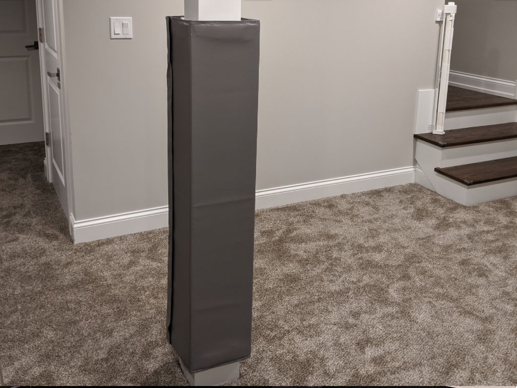 4' TALL FOUR SIDED COLUMN PAD, 7" SIDE WIDTH