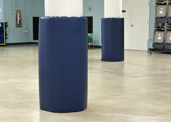 4' TALL POLE PAD, 10" DIAMETER FLAP CLOSURE ATTACHED