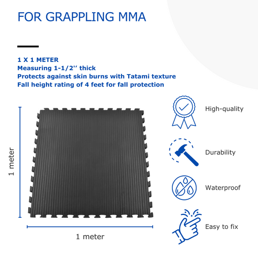 Grappling MMA Mats 1-1/2 Inch x 1x1 Meter