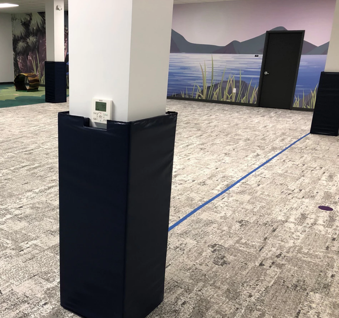 4' TALL FOUR SIDED COLUMN PAD, 12" SIDE WIDTH
