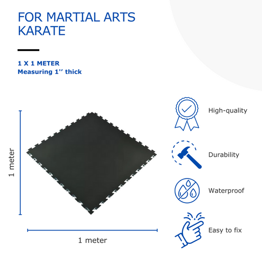 Martial Arts Karate Mat Premium 1 Inch x 1x1 Meter