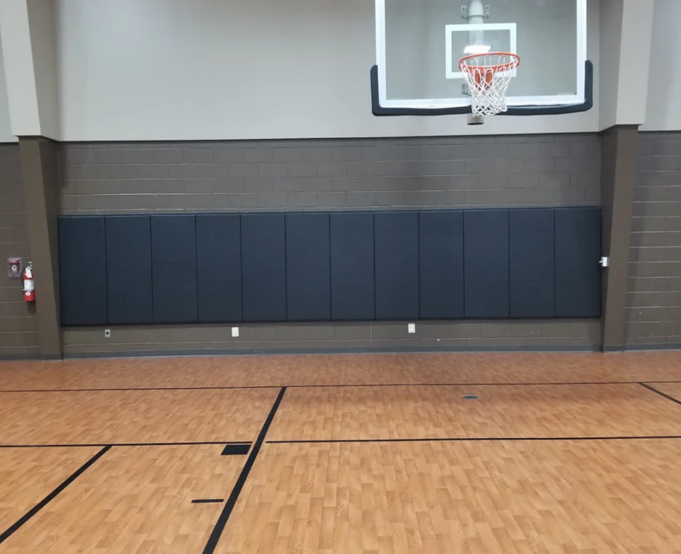 CUSTOM WOOD BACKED GYM WALL PADDING PANELS 2' X 4'