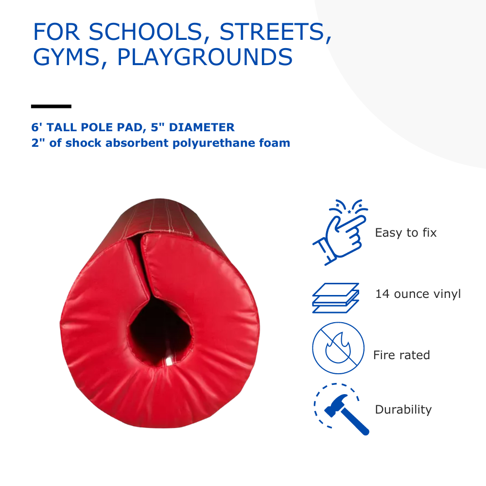 6' TALL POLE PAD, 5" DIAMETER