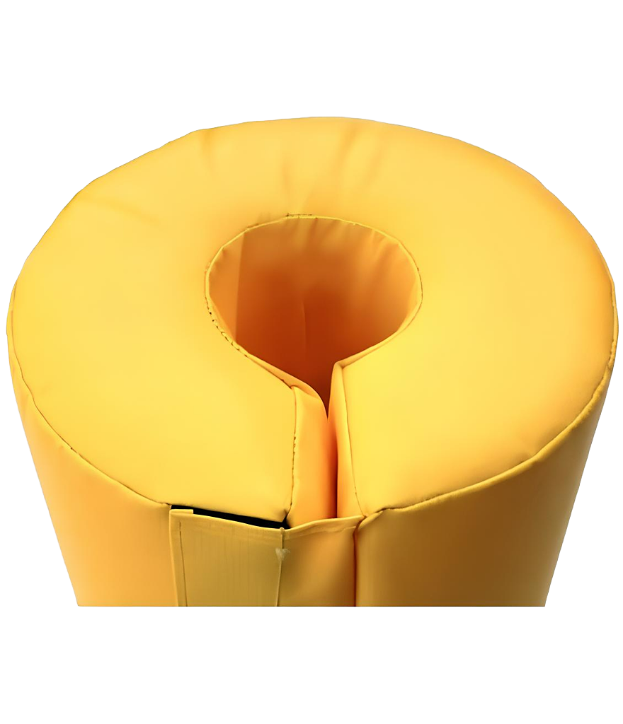 4' TALL POLE PAD, 6" DIAMETER FLAP CLOSURE ATTACHED
