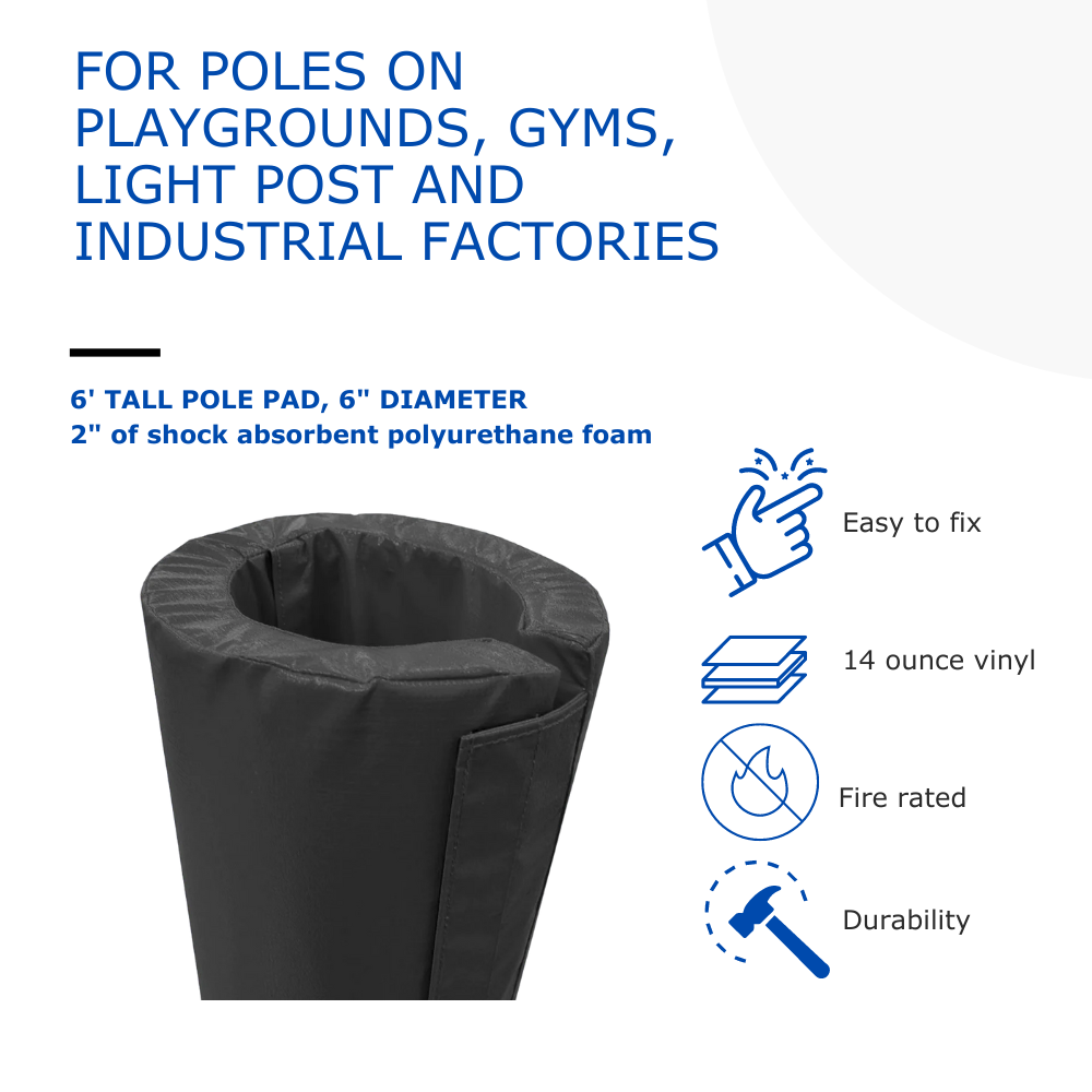 6' TALL POLE PAD, 6" DIAMETER